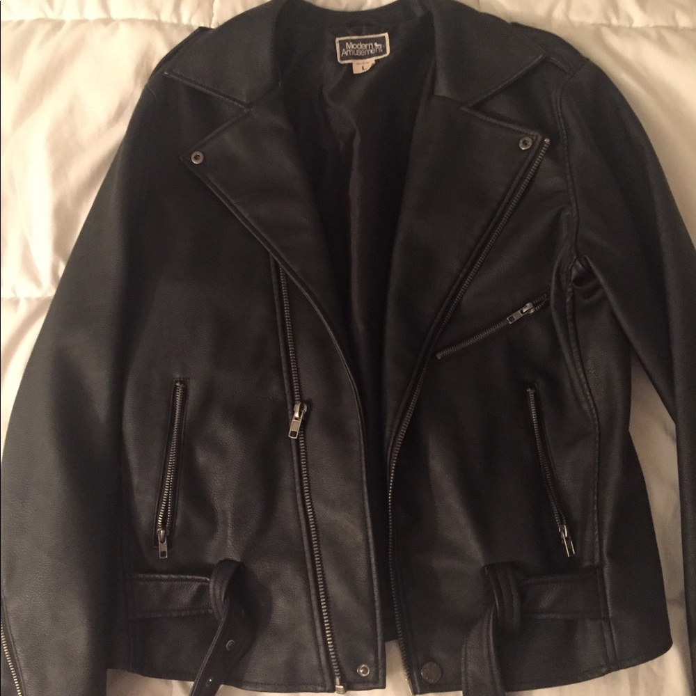 Modern Amusement Leather Jacket